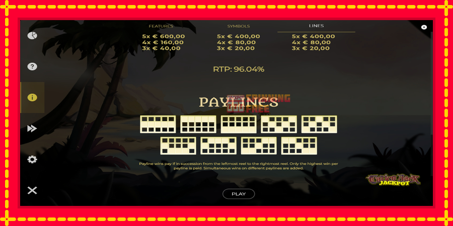 Calico Jack Jackpot mesin slot dengan animasi cerah, gambar 7