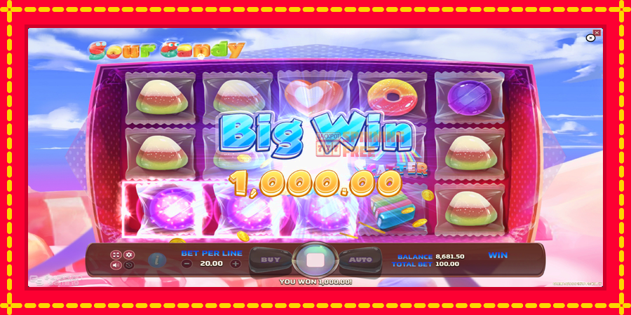 Sour Candy mesin slot dengan animasi cerah, gambar 3