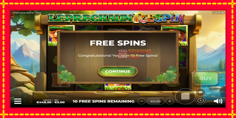 Leprechaun Respin mesin slot dengan animasi cerah, gambar 4