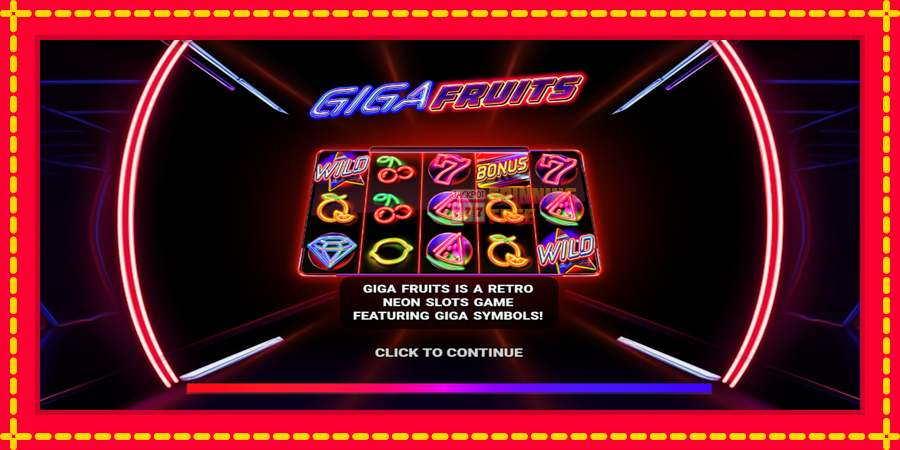 Giga Fruits mesin slot dengan animasi cerah, gambar 1