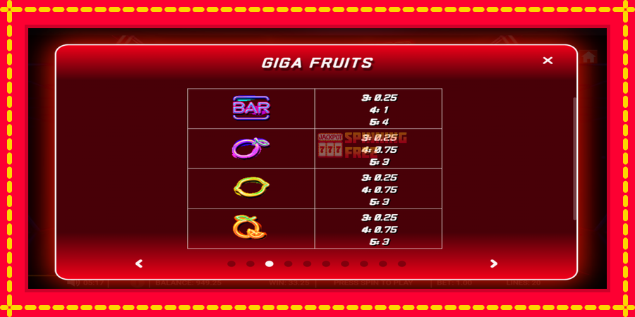 Giga Fruits mesin slot dengan animasi cerah, gambar 7