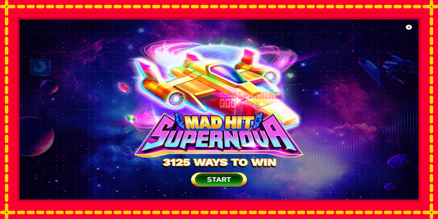 Mad Hit Supernova mesin slot dengan animasi cerah, gambar 1