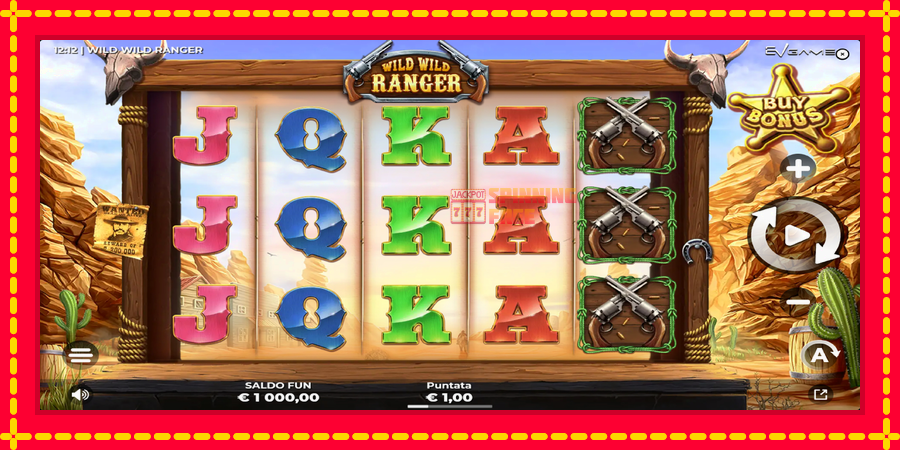 Wild Wild Ranger mesin slot dengan animasi cerah, gambar 2