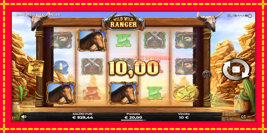 Wild Wild Ranger mesin slot dengan animasi cerah, gambar 3