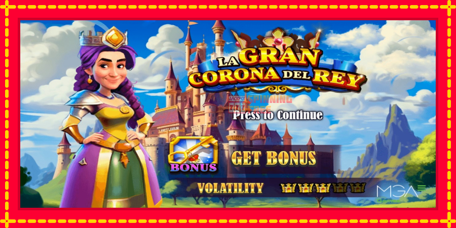 La Gran Corona del Rey mesin slot dengan animasi cerah, gambar 1