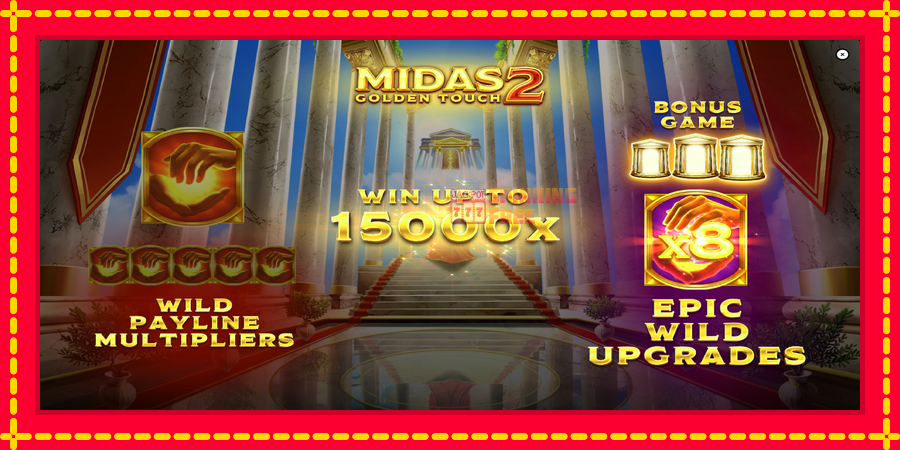 Midas Golden Touch 2 mesin slot dengan animasi cerah, gambar 1