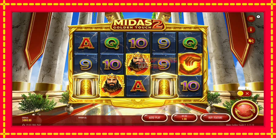 Midas Golden Touch 2 mesin slot dengan animasi cerah, gambar 2