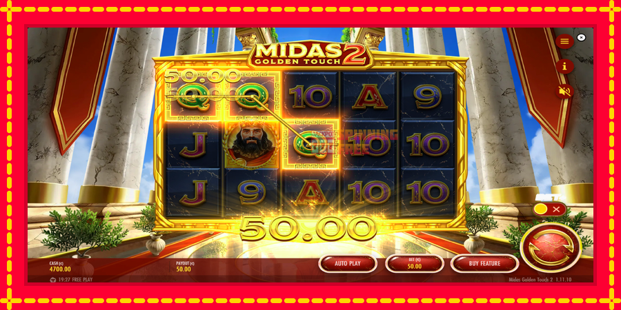 Midas Golden Touch 2 mesin slot dengan animasi cerah, gambar 3