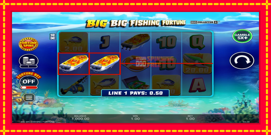 Big Big Fishing Fortune mesin slot dengan animasi cerah, gambar 3