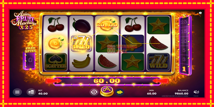 Azino Fruit Machine x25 mesin slot dengan animasi cerah, gambar 4