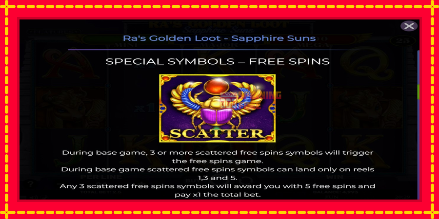 Ras Golden Loot - Sapphire Suns mesin slot dengan animasi cerah, gambar 4