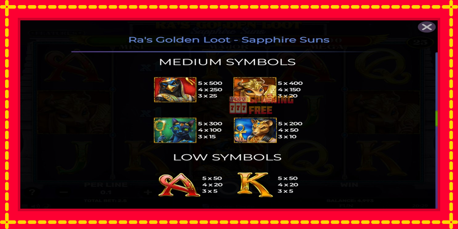 Ras Golden Loot - Sapphire Suns mesin slot dengan animasi cerah, gambar 5