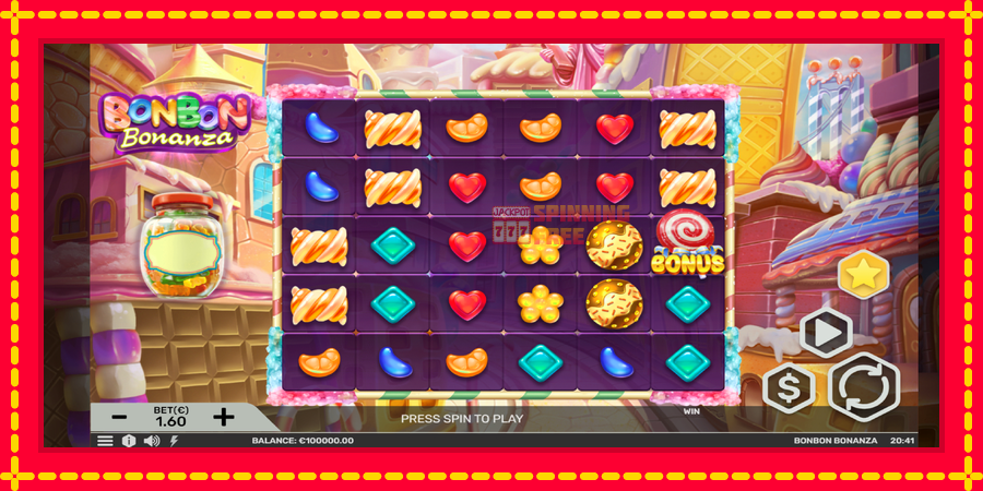 Bonbon Bonanza mesin slot dengan animasi cerah, gambar 2