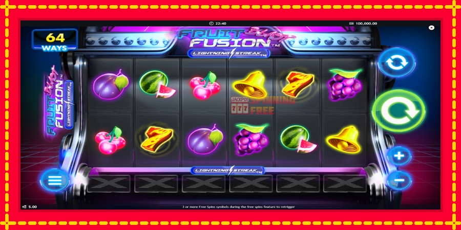 Fruit Fusion Blast Lightning Reels mesin slot dengan animasi cerah, gambar 2