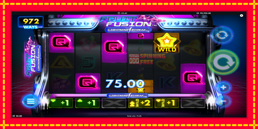 Fruit Fusion Blast Lightning Reels mesin slot dengan animasi cerah, gambar 3