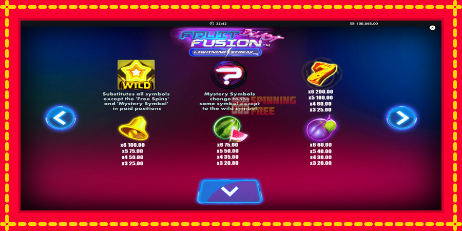 Fruit Fusion Blast Lightning Reels mesin slot dengan animasi cerah, gambar 5