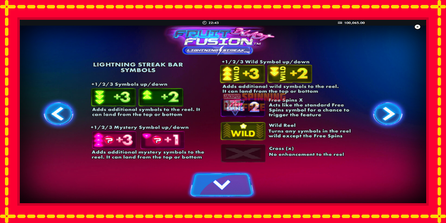 Fruit Fusion Blast Lightning Reels mesin slot dengan animasi cerah, gambar 6