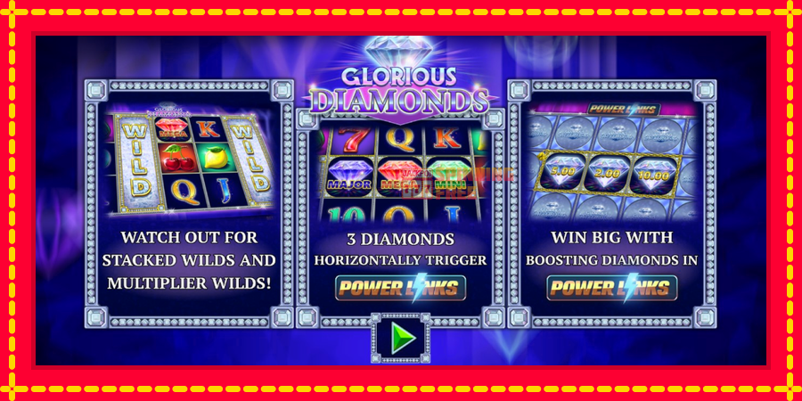 Glorious Diamonds mesin slot dengan animasi cerah, gambar 1