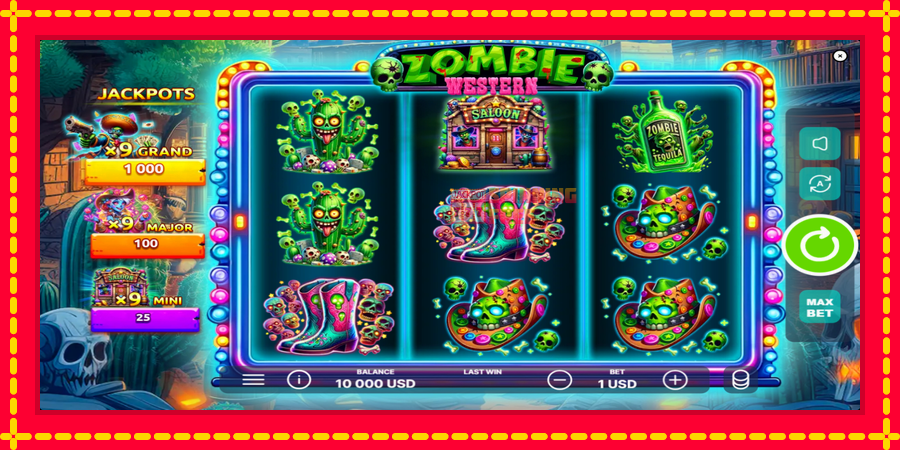 Western Zombie mesin slot dengan animasi cerah, gambar 2