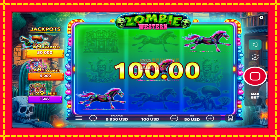 Western Zombie mesin slot dengan animasi cerah, gambar 3