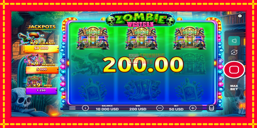 Western Zombie mesin slot dengan animasi cerah, gambar 4