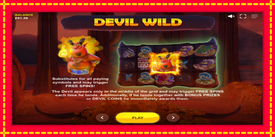 Play with the Devil mesin slot dengan animasi cerah, gambar 4