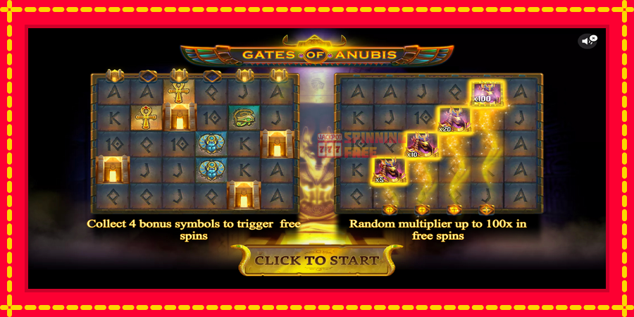 Gates of Anubis mesin slot dengan animasi cerah, gambar 1