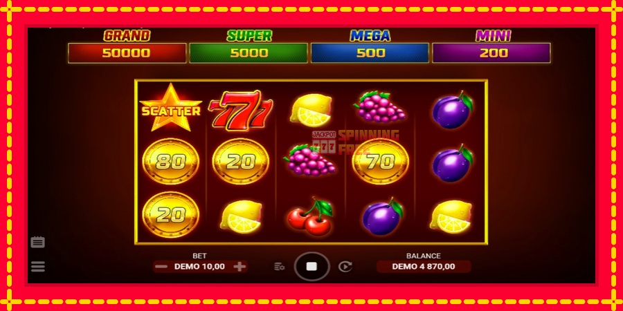 Lucky Fruit Spins Bonus Buy mesin slot dengan animasi cerah, gambar 3