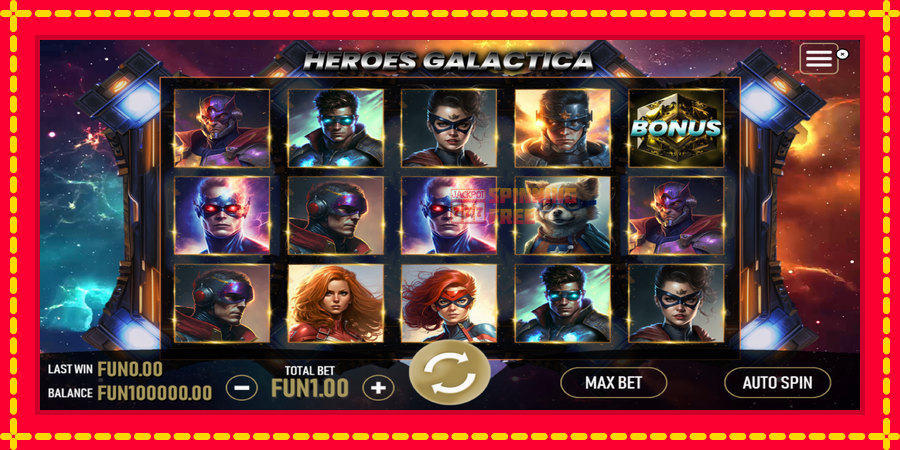 Heroes Galactica mesin slot dengan animasi cerah, gambar 1