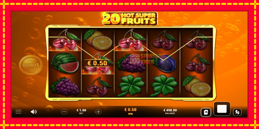 20 Hot Super Fruits mesin slot dengan animasi cerah, gambar 2