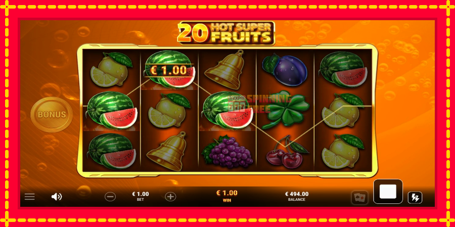 20 Hot Super Fruits mesin slot dengan animasi cerah, gambar 3