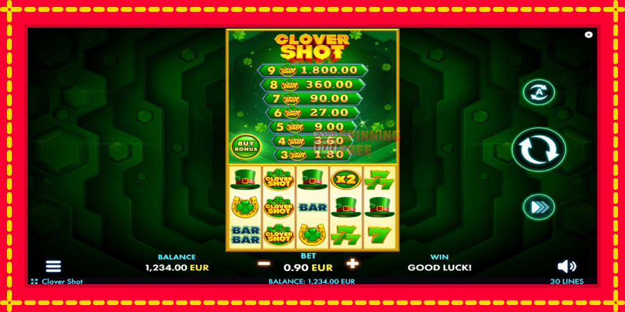 Clover Shot mesin slot dengan animasi cerah, gambar 2