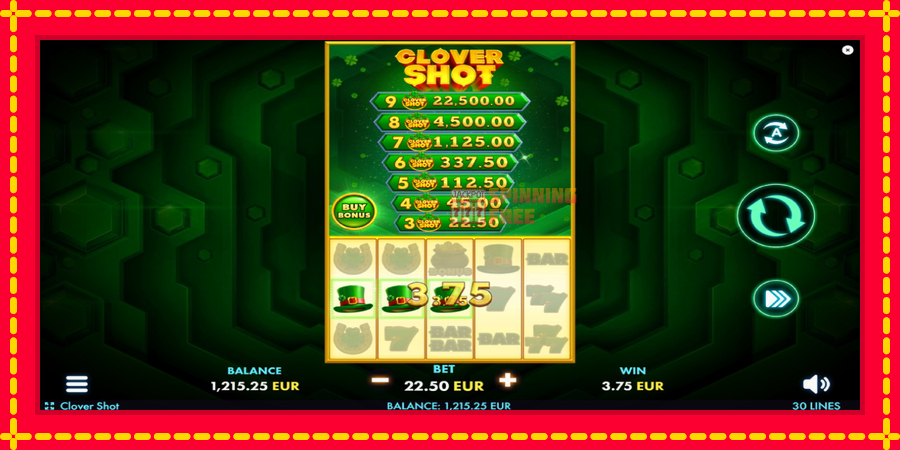 Clover Shot mesin slot dengan animasi cerah, gambar 3