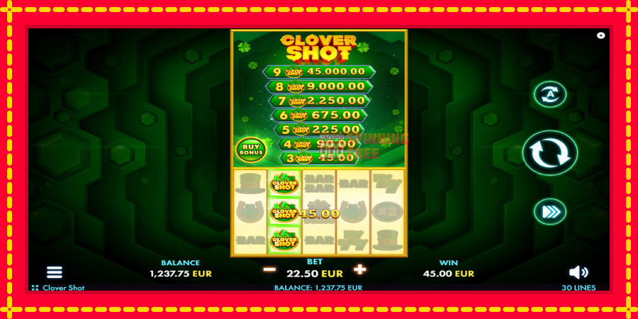 Clover Shot mesin slot dengan animasi cerah, gambar 4