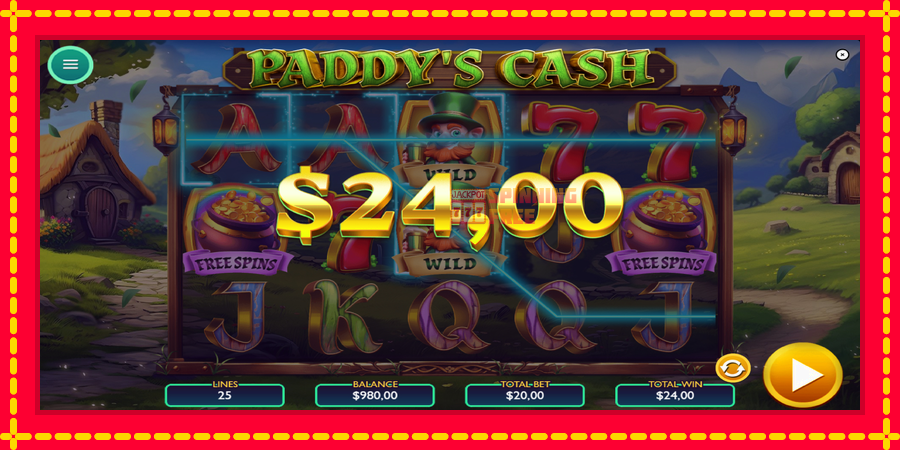 Paddys Cash mesin slot dengan animasi cerah, gambar 3