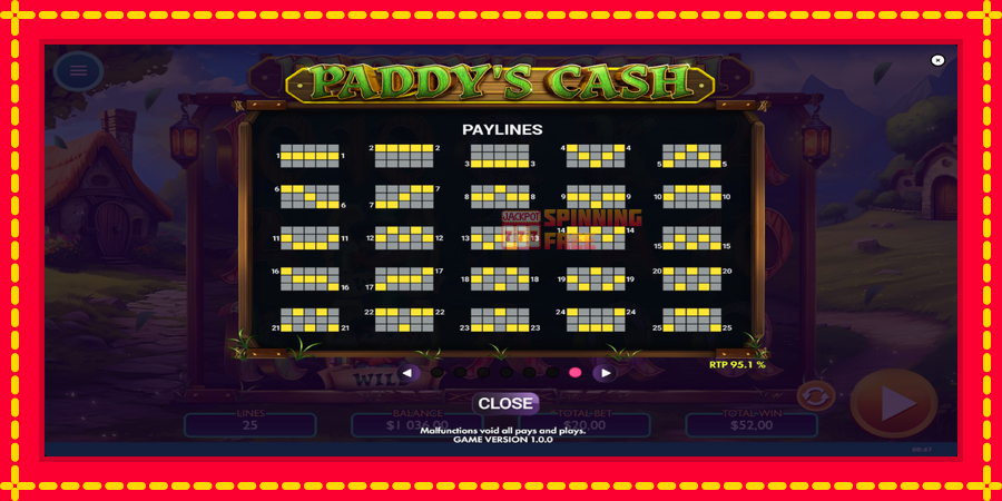 Paddys Cash mesin slot dengan animasi cerah, gambar 7