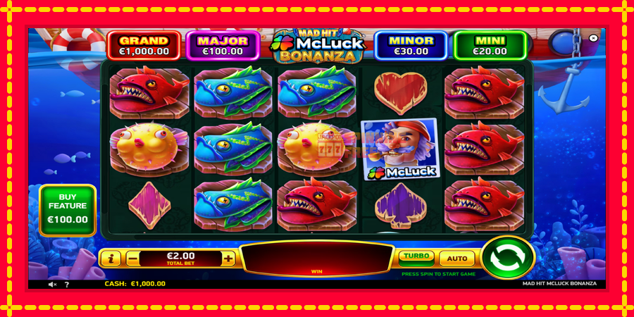 Mad Hit McLuck Bonanza mesin slot dengan animasi cerah, gambar 2