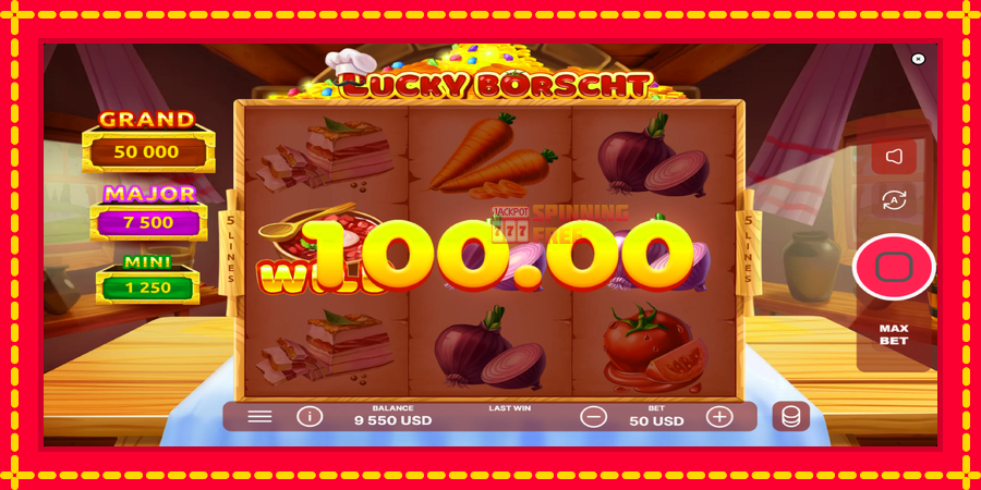 Lucky Borscht mesin slot dengan animasi cerah, gambar 3