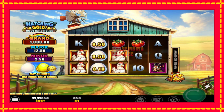 Hatching Gold! Roosters Riches mesin slot dengan animasi cerah, gambar 5