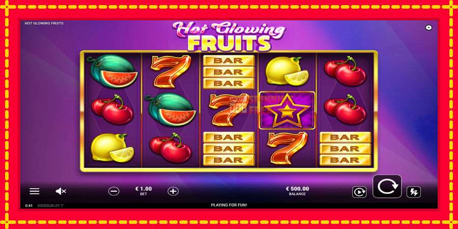 Hot Glowing Fruits mesin slot dengan animasi cerah, gambar 2