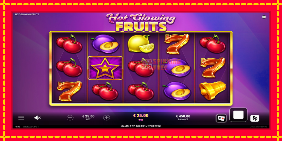 Hot Glowing Fruits mesin slot dengan animasi cerah, gambar 3