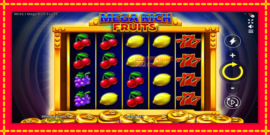 Mega Rich Fruits mesin slot dengan animasi cerah, gambar 2