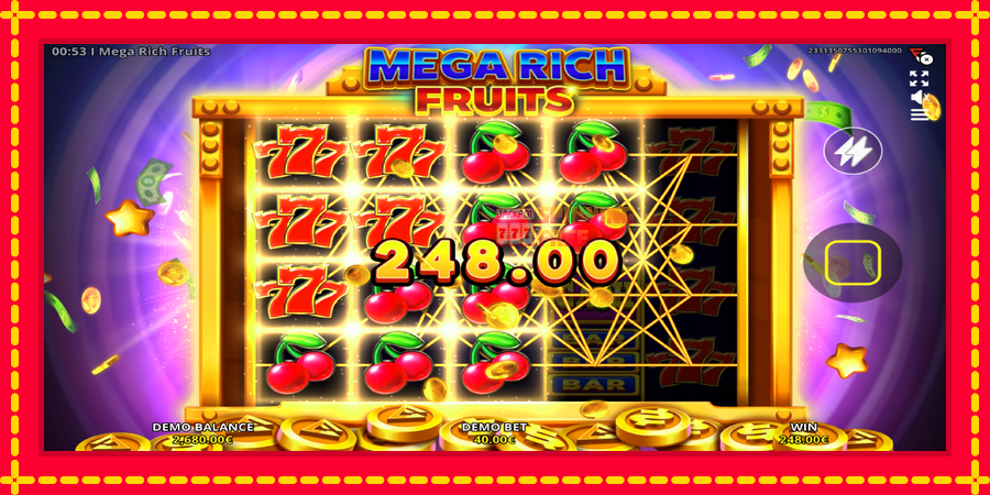 Mega Rich Fruits mesin slot dengan animasi cerah, gambar 3