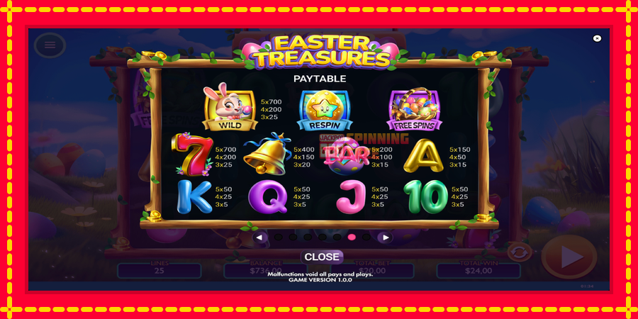 Easter Treasures mesin slot dengan animasi cerah, gambar 6