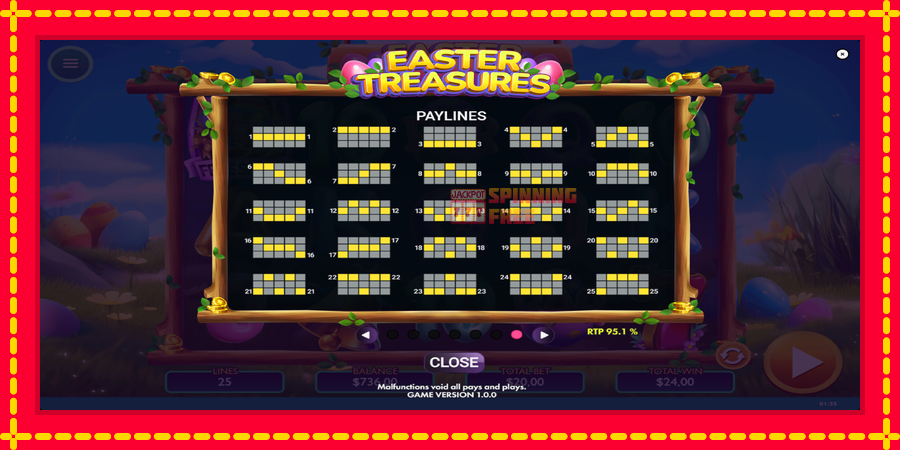 Easter Treasures mesin slot dengan animasi cerah, gambar 7