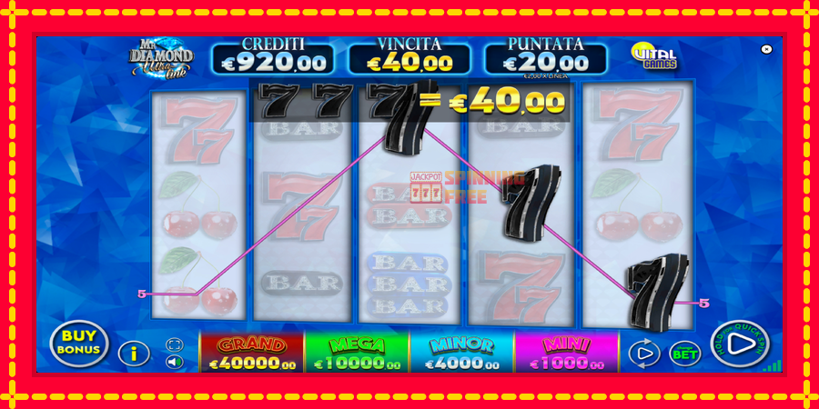 Mr. Diamond Ultra Link mesin slot dengan animasi cerah, gambar 3