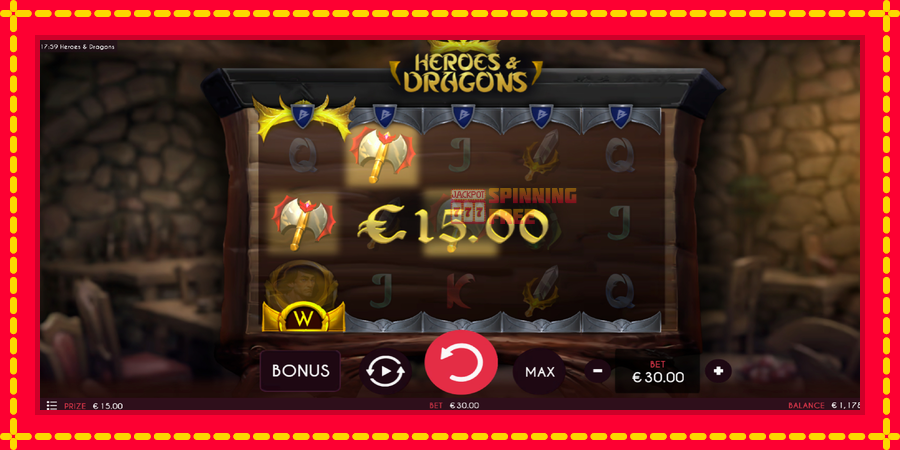 Heroes & Dragons mesin slot dengan animasi cerah, gambar 4