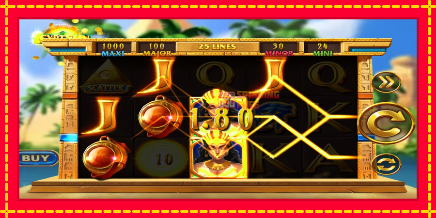 Egypt Sun Deluxe mesin slot dengan animasi cerah, gambar 3