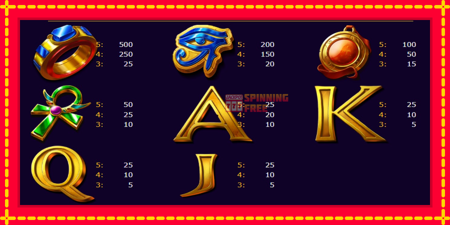 Egypt Sun Deluxe mesin slot dengan animasi cerah, gambar 5