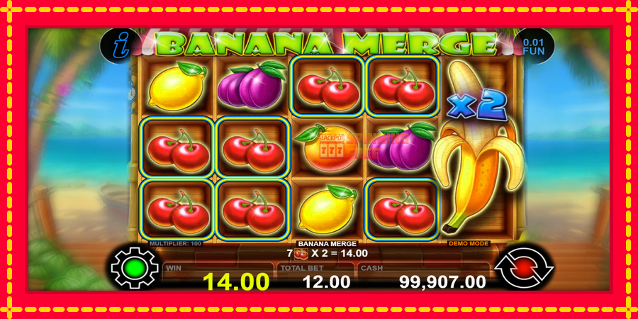 Banana Merge mesin slot dengan animasi cerah, gambar 4